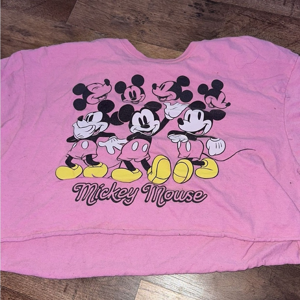 Pink Mickey Mouse crop top